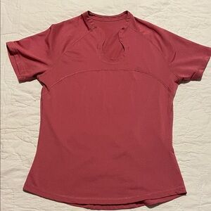 Lululemon Burgundy Short Sleeve Women's Top